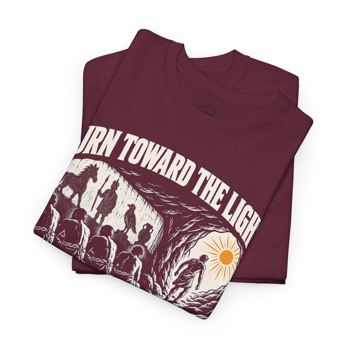 Turn Toward the Light Plato T-shirt – Donkey Talk graphic tee