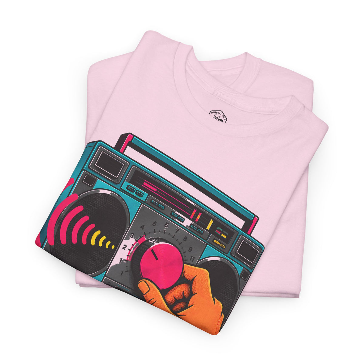 Camiseta "Turn Down the Volume" Boombox | Camiseta de Proverbios 15:1 "A Soft Answer"
