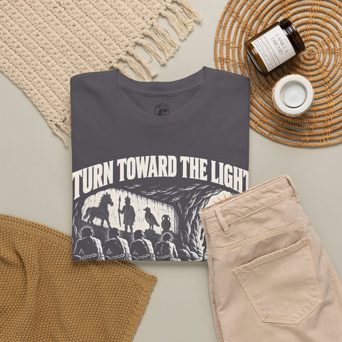 Turn Toward the Light Plato T-shirt – Donkey Talk graphic tee