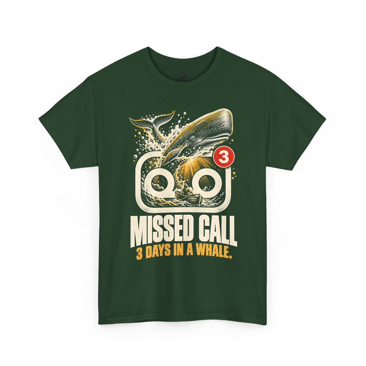 Missed Call 3 Days in a Whale T-shirt – Donkey Talk graphic tee