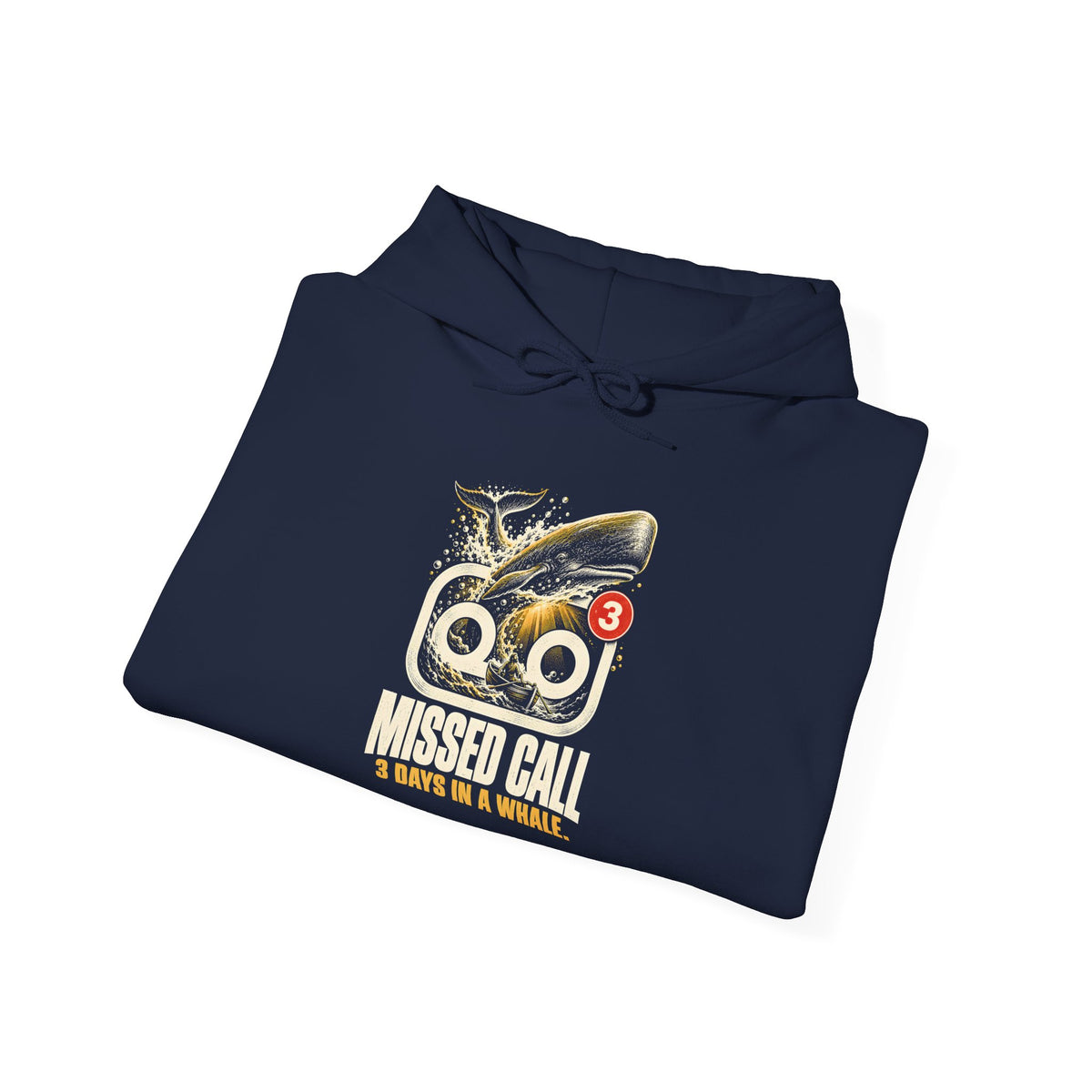 Missed Call 3 Days in a Whale Hoodie | Jonah Funny Christian Humor Hoodie
