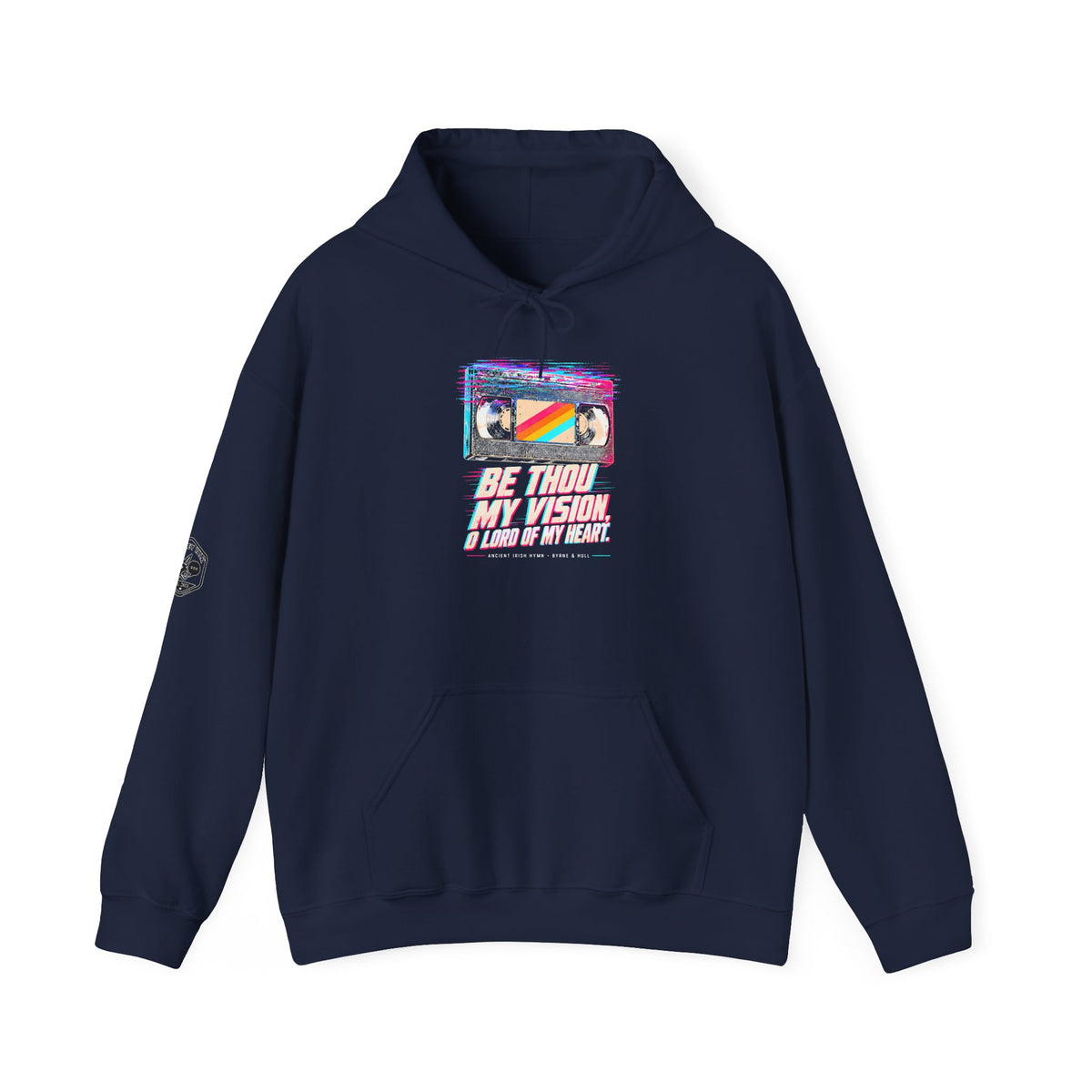 Be Thou My Vision VHS Hoodie | Ancient Irish Hymn Retro Tape Hoodie
