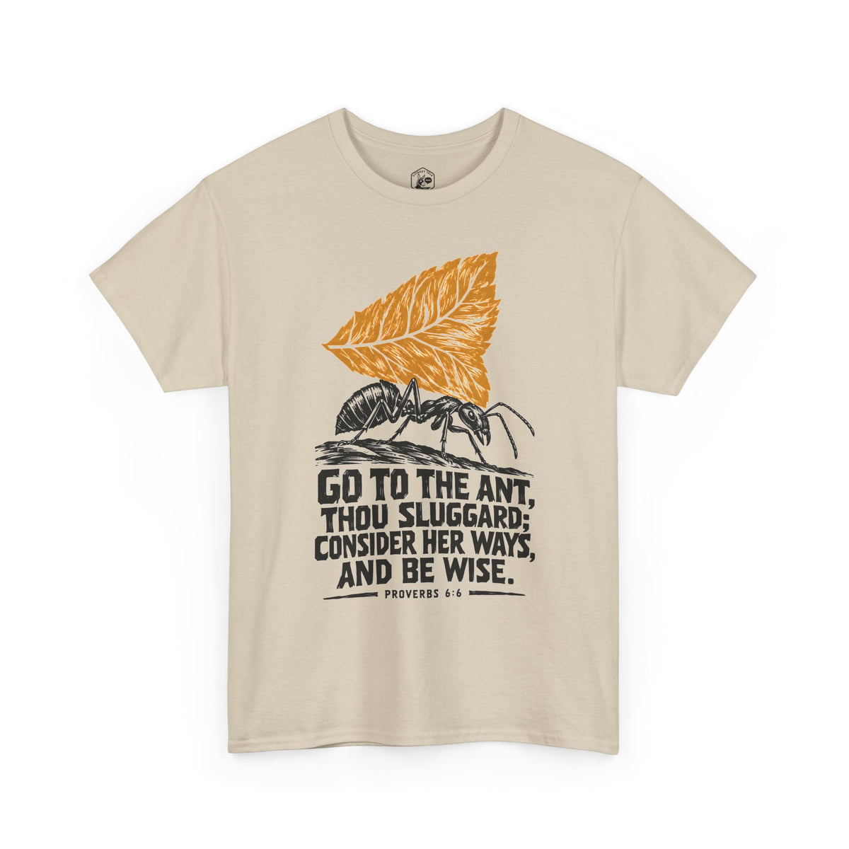 Consider Her Ways Ant Linocut T-shirt – Donkey Talk graphic tee
