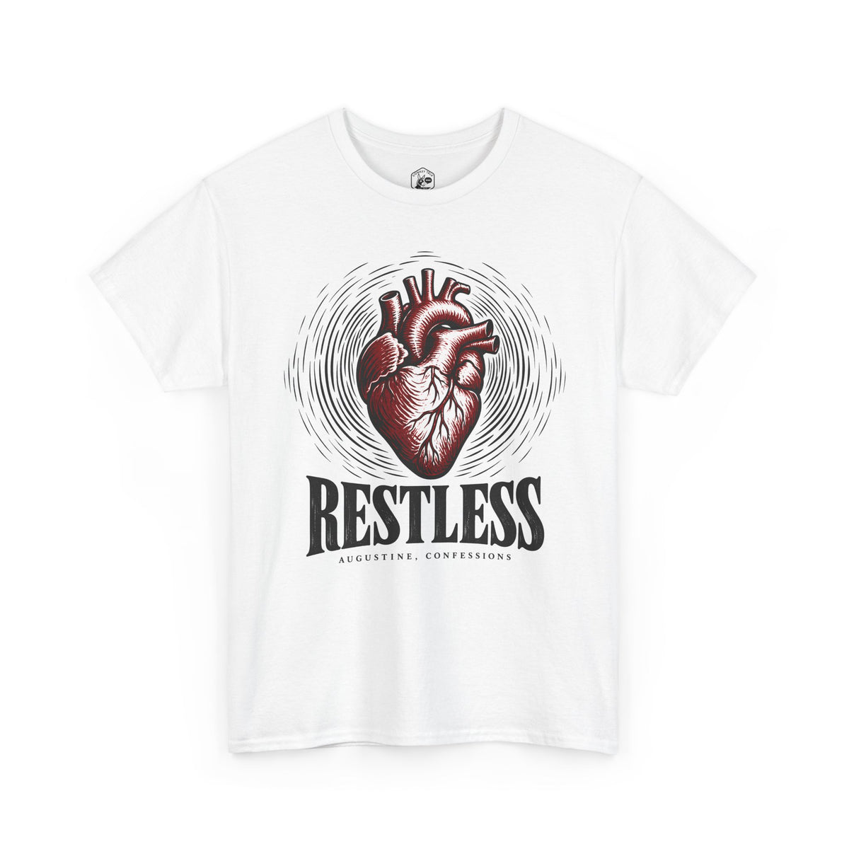Restless Heart Augustine T-shirt – Donkey Talk graphic tee