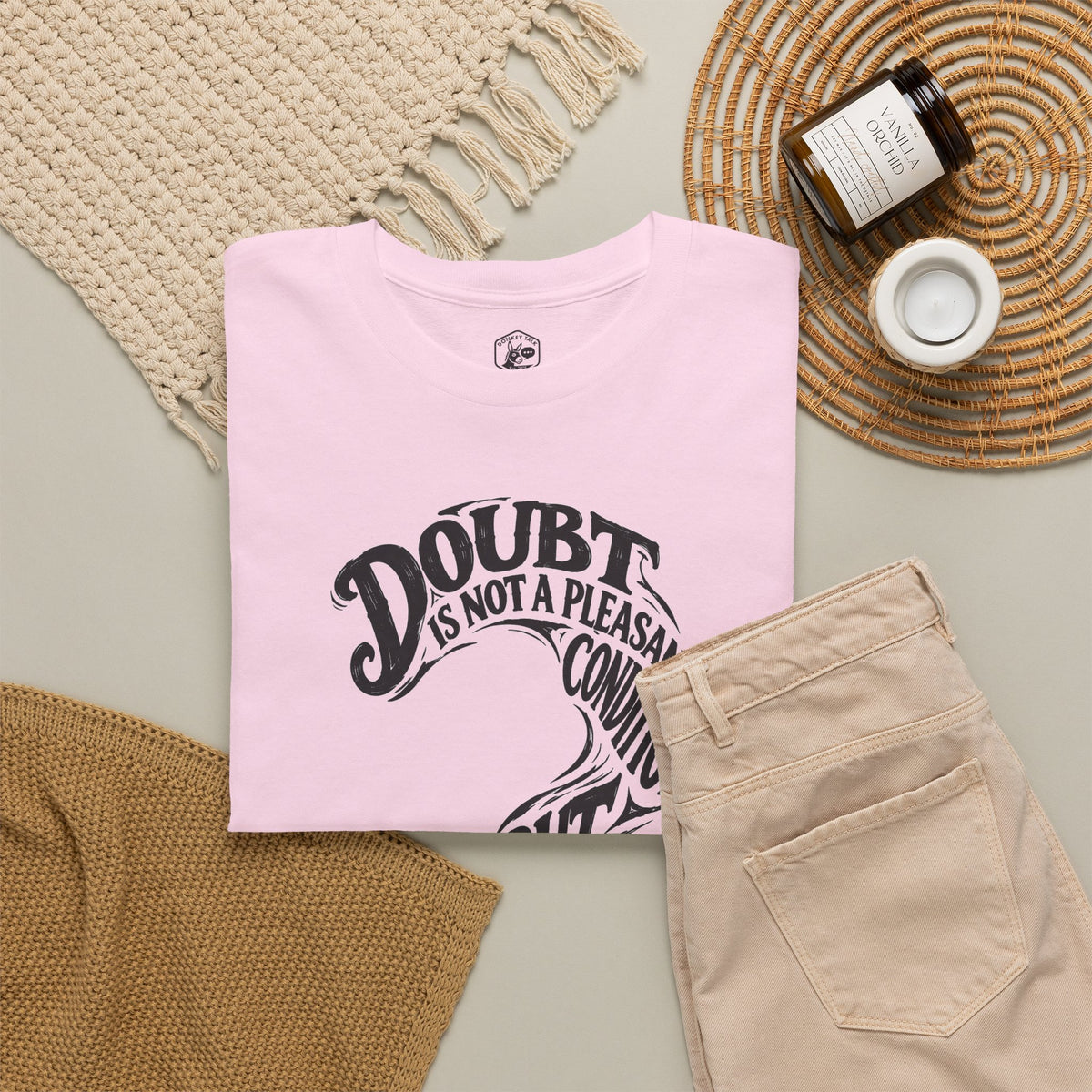 Doubt Is Not a Pleasant Condition Voltaire T-shirt – Donkey Talk graphic tee