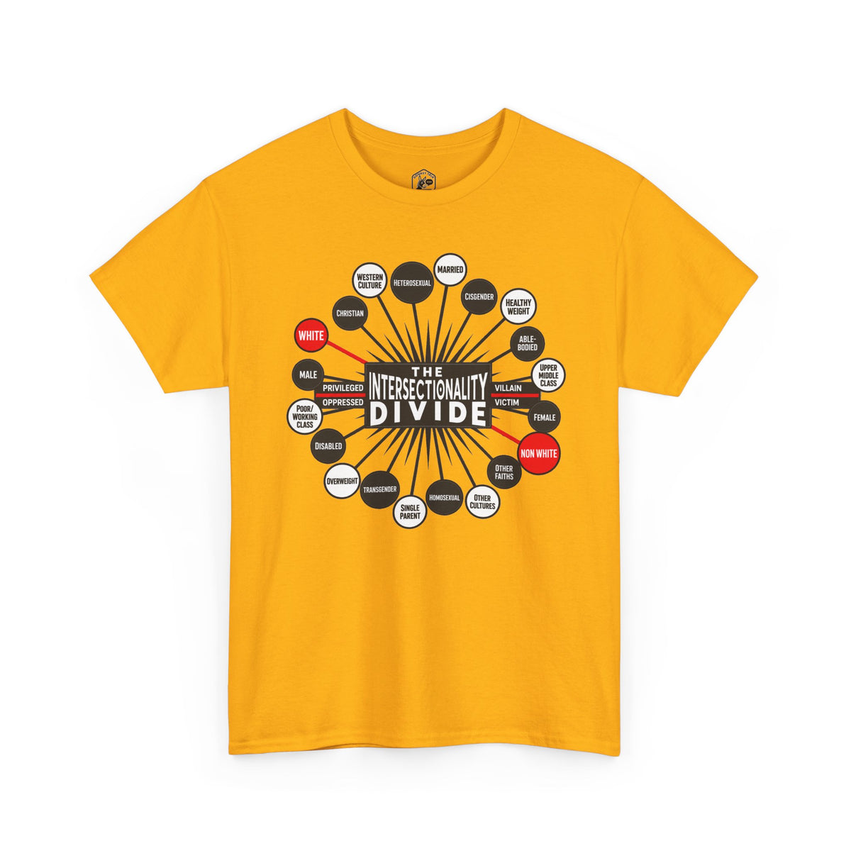 Camiseta gráfica The Intersectionality Divide | Camiseta unisex con mensaje