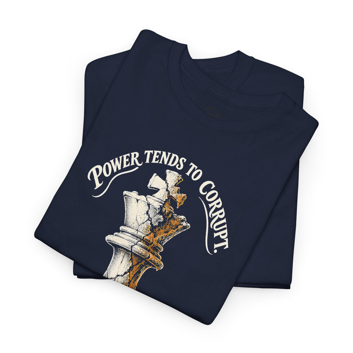 Power Tends to Corrupt Cracked Chess King T-shirt – Donkey Talk graphic tee