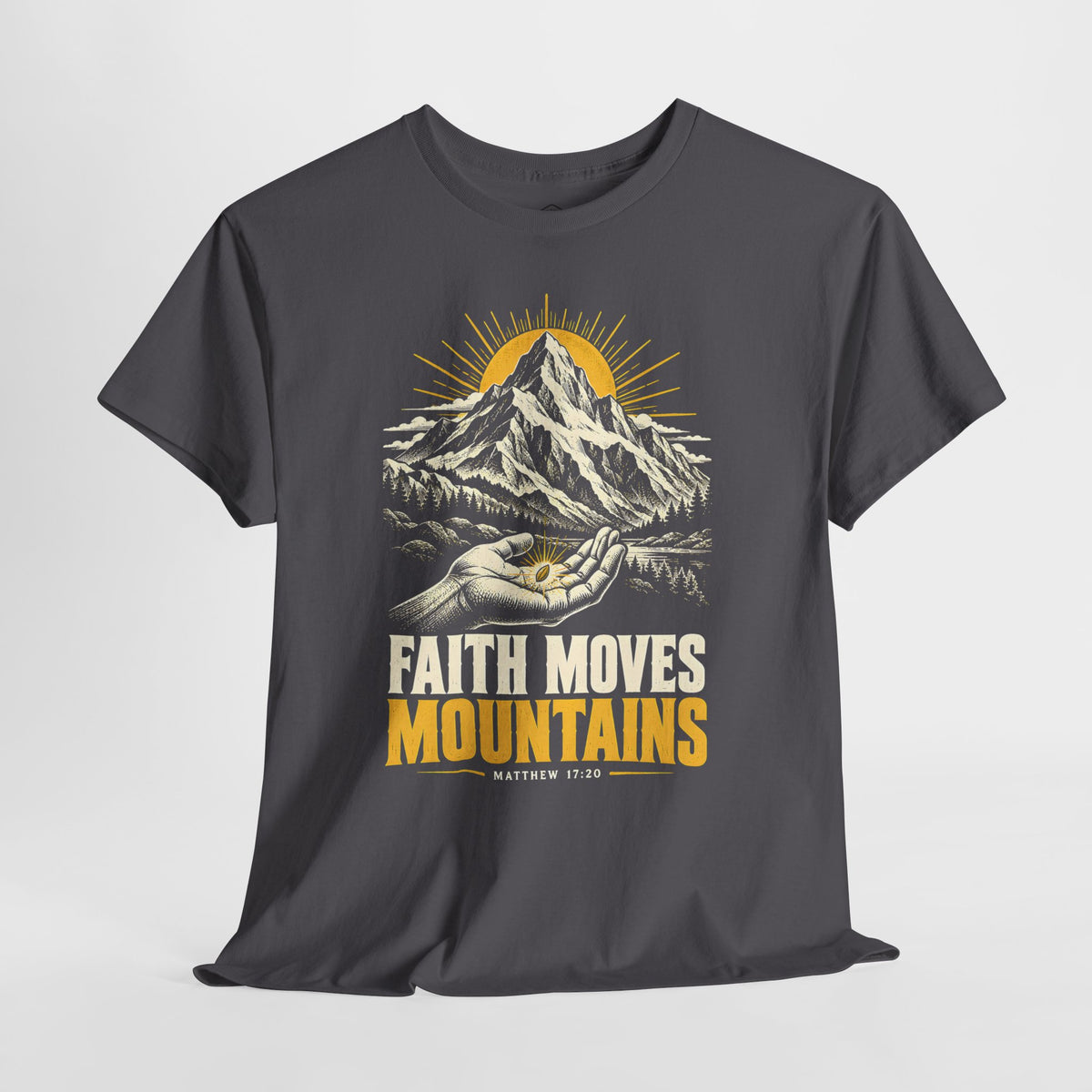 Faith Moves Mountains T-shirt – Donkey Talk graphic tee