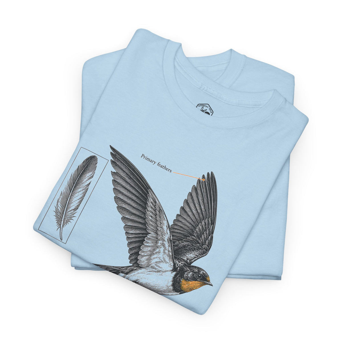 Ask the Beasts Swallow Engraving T-shirt – Donkey Talk graphic tee