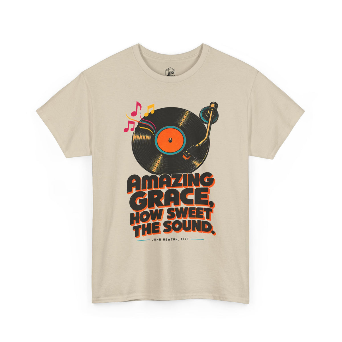 Camiseta de vinilo de Amazing Grace | Camiseta del himno de John Newton