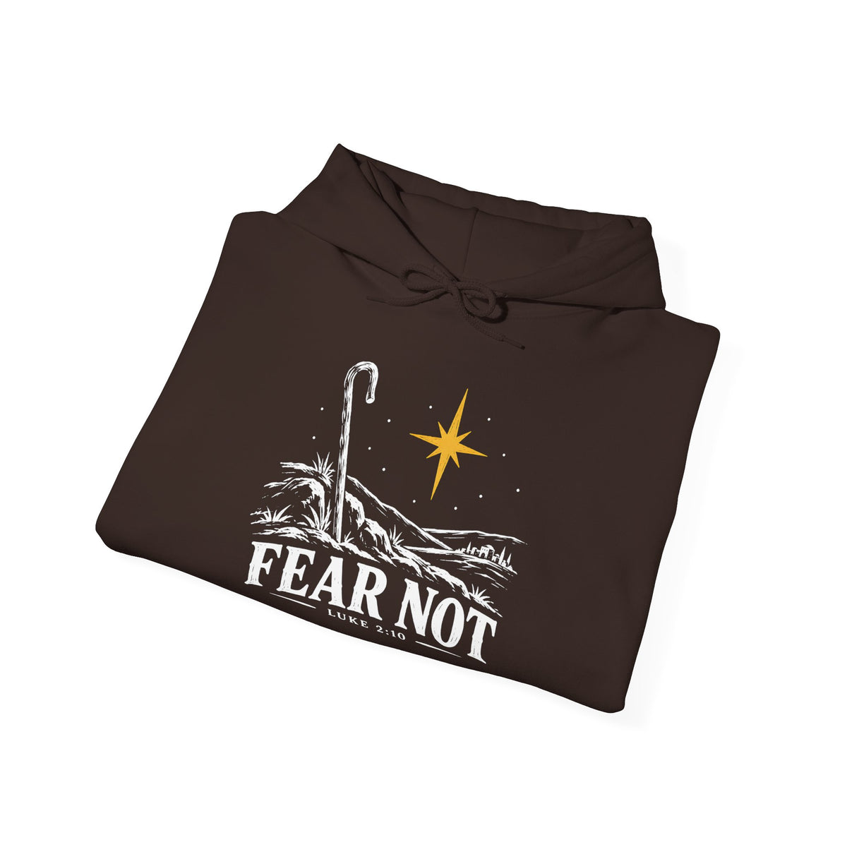 Fear Not Hoodie | Luke 2:10 Christmas Christian Graphic Hoodie