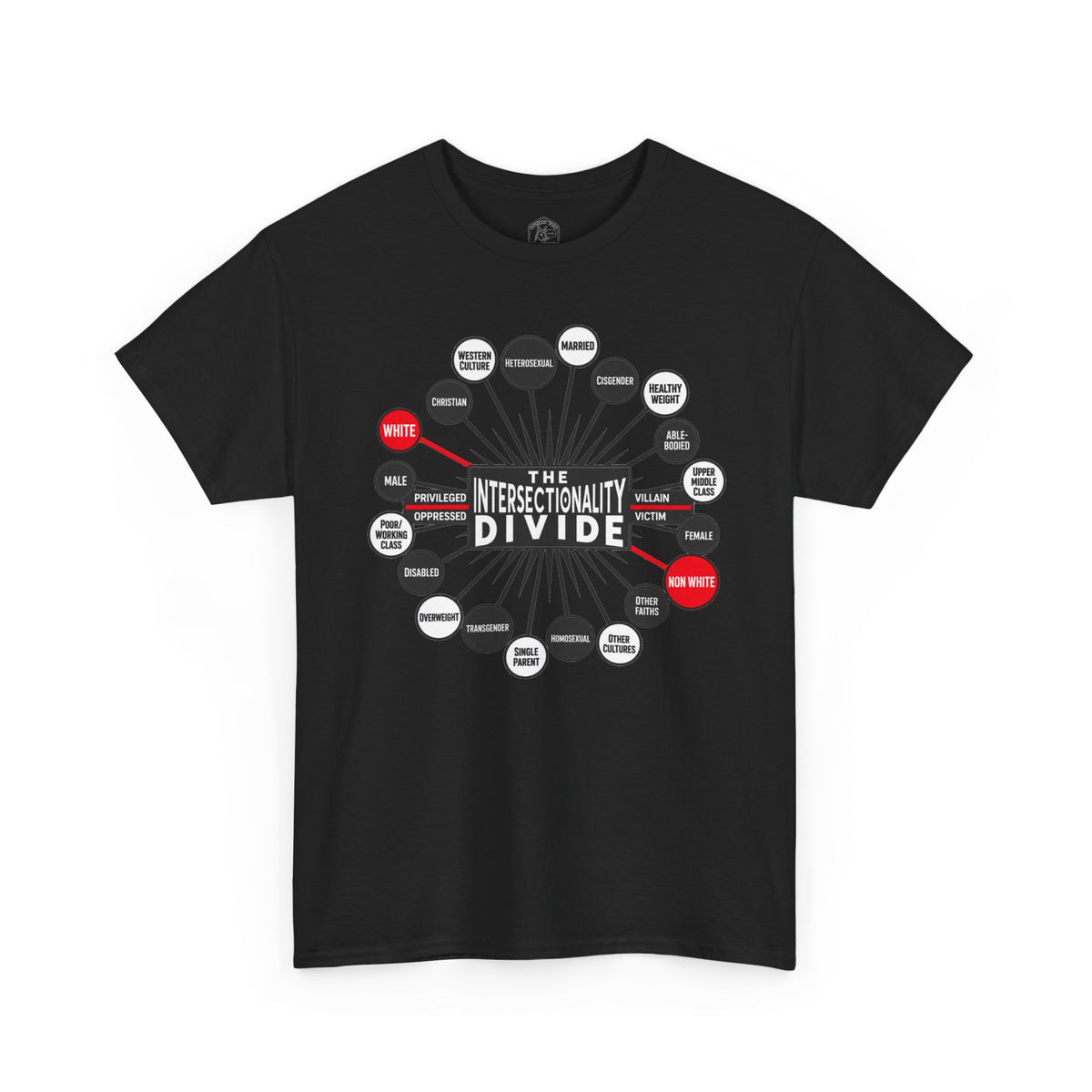 Camiseta gráfica The Intersectionality Divide | Camiseta unisex con mensaje