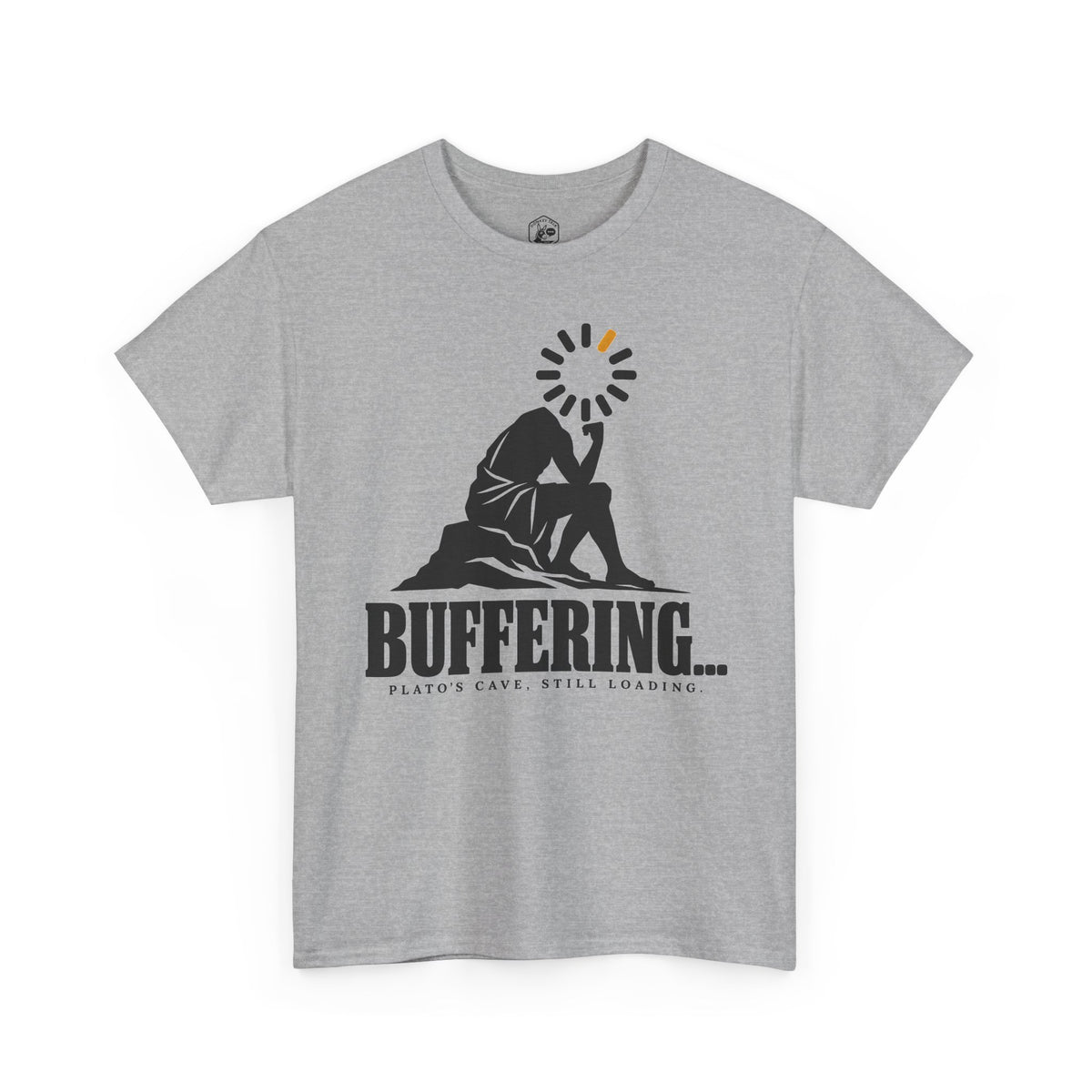 Buffering Plato's Cave T-shirt – Donkey Talk graphic tee