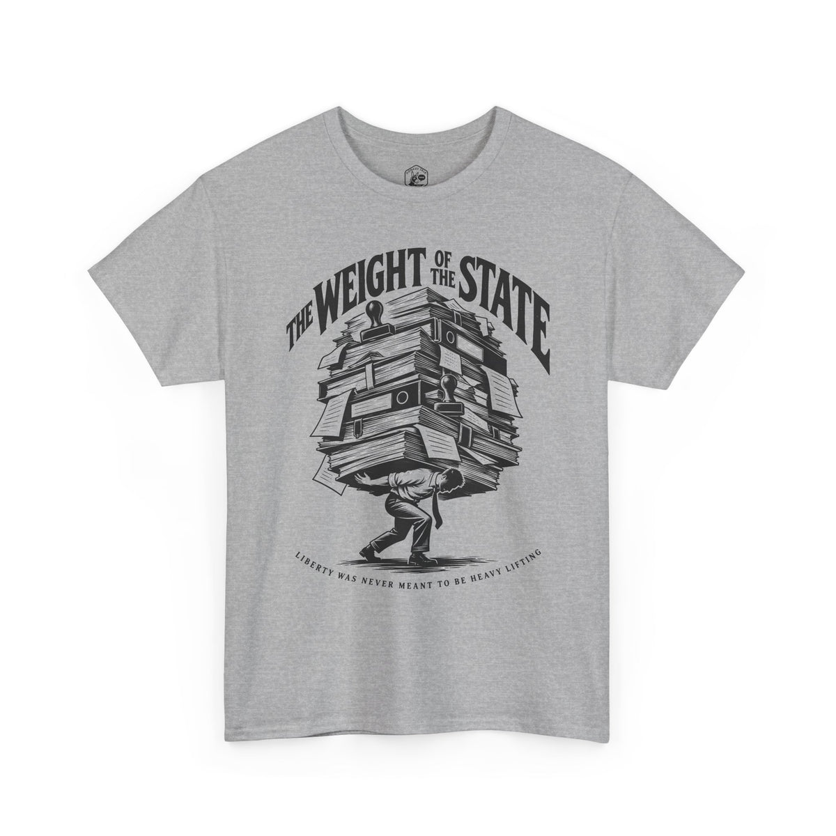 The Weight of the State T-shirt – Donkey Talk graphic tee