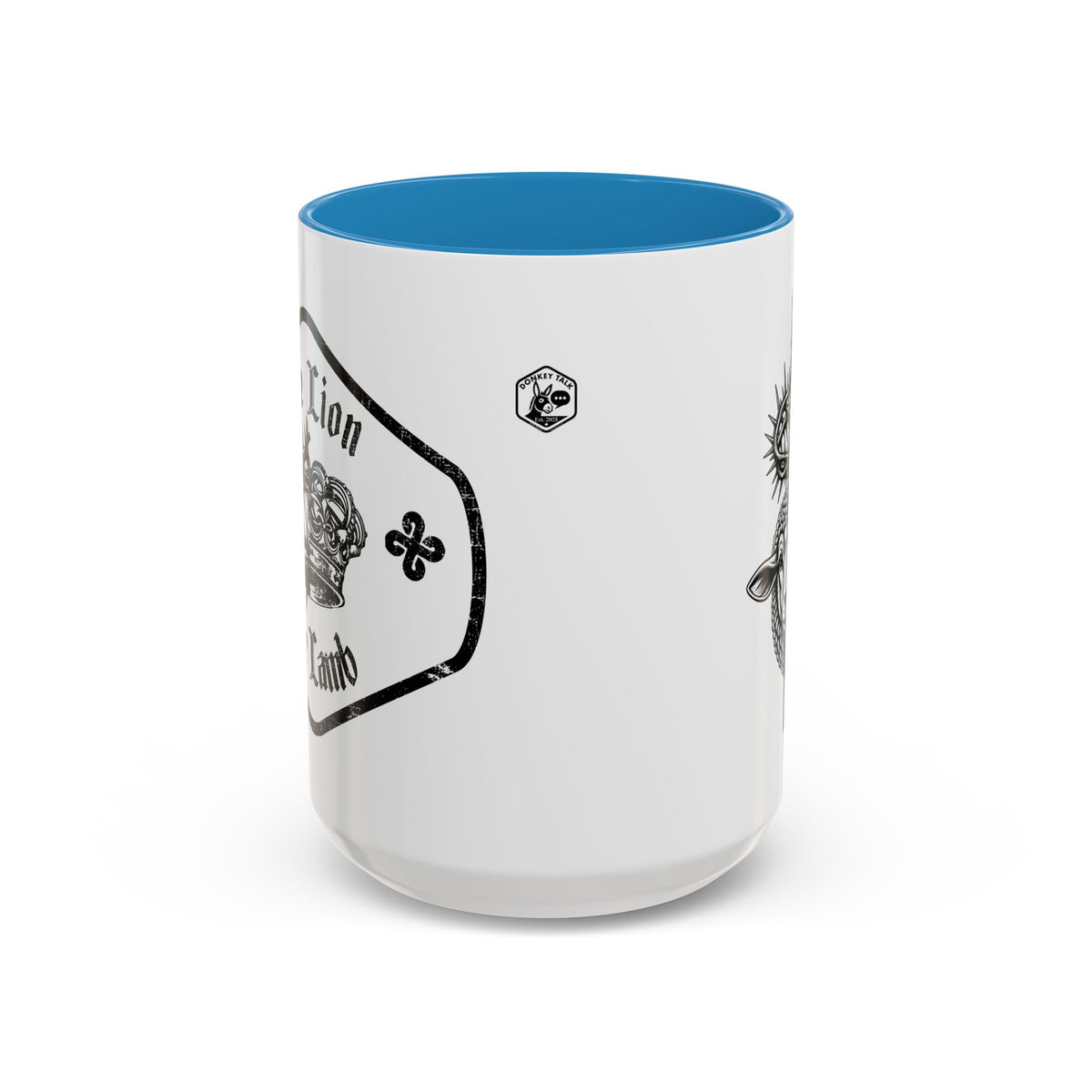 Lion & Lamb Religious Accent Coffee Mug — Crown of Thorns Christian Gift (11/15oz)