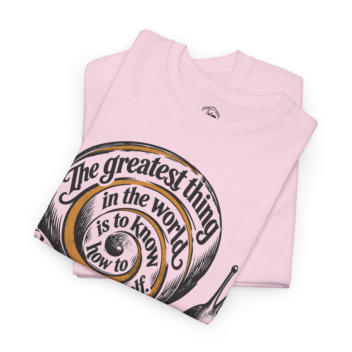 Belong to Oneself Snail Spiral T-shirt – Donkey Talk graphic tee
