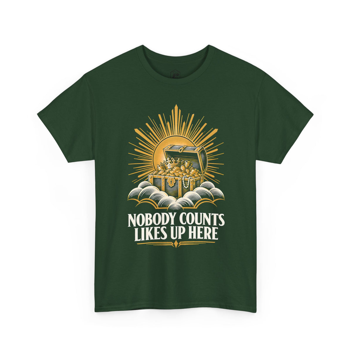 Nobody Counts Likes Up Here T-shirt – Donkey Talk graphic tee