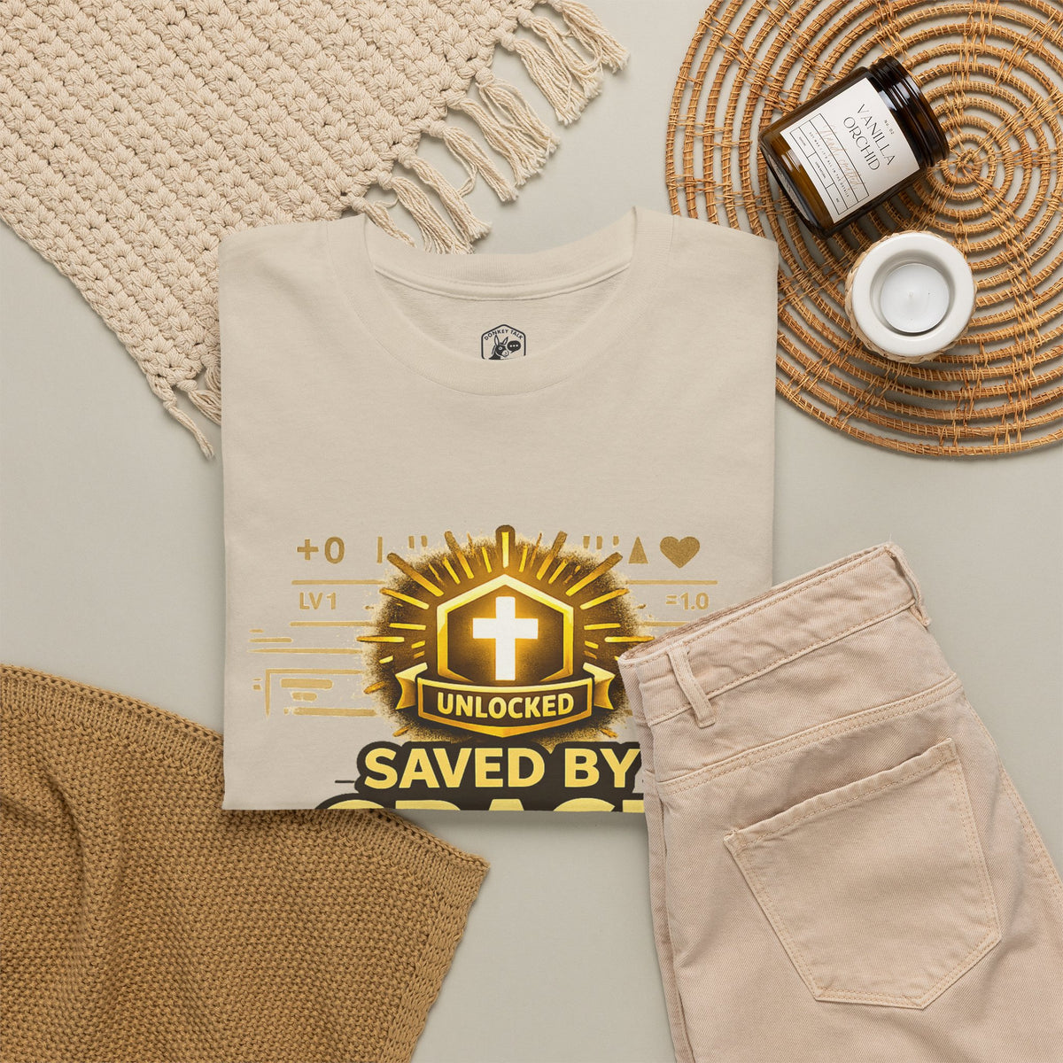 Saved by Grace T-Shirt | Christian Faith Tee (Ephesians 2:8-9)