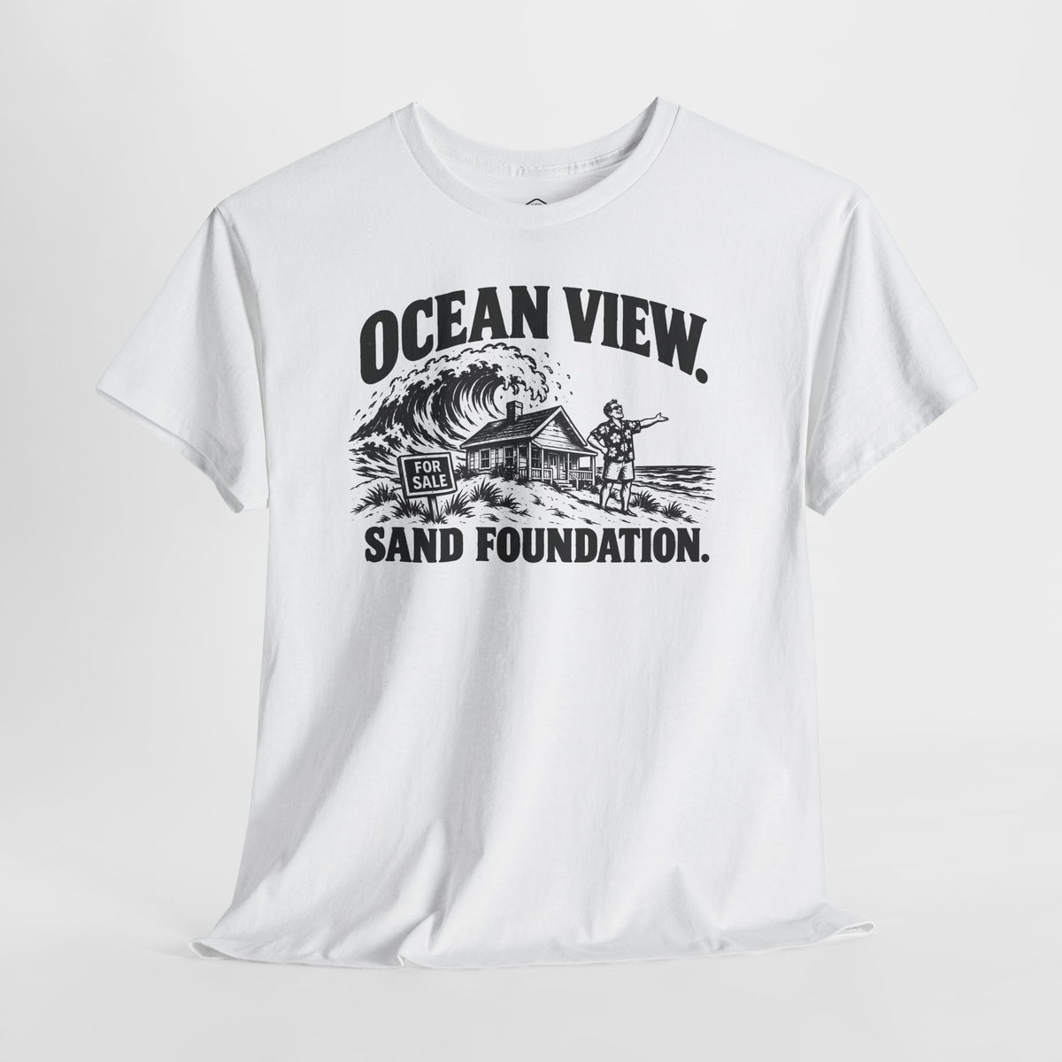 Ocean View Sand Foundation T-shirt – Donkey Talk graphic tee