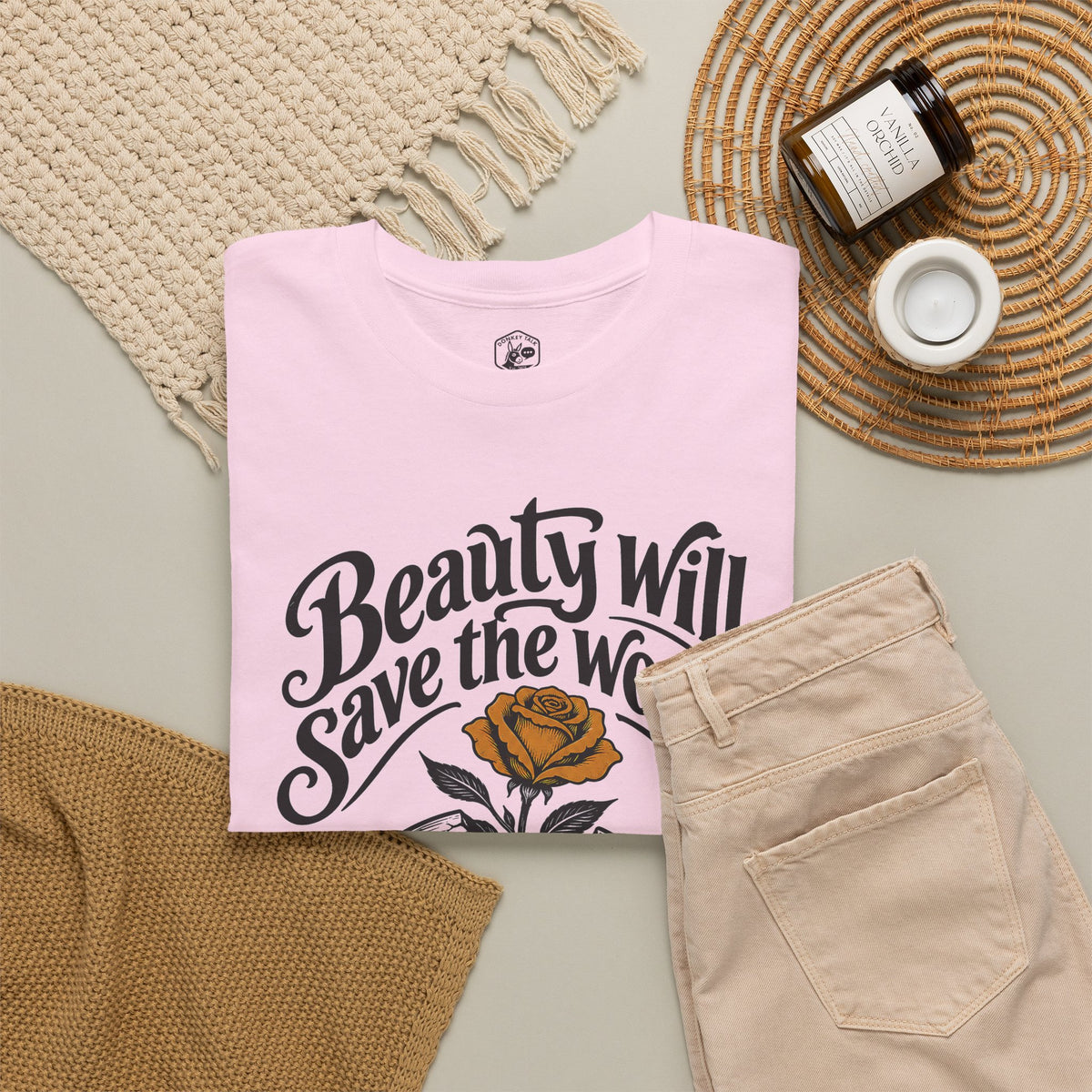 Beauty Will Save the World T-shirt – Donkey Talk graphic tee