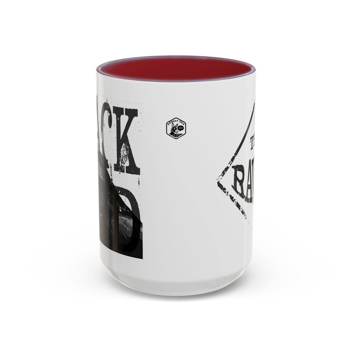The Raven accent coffee mug – Donkey Talk ceramic mug