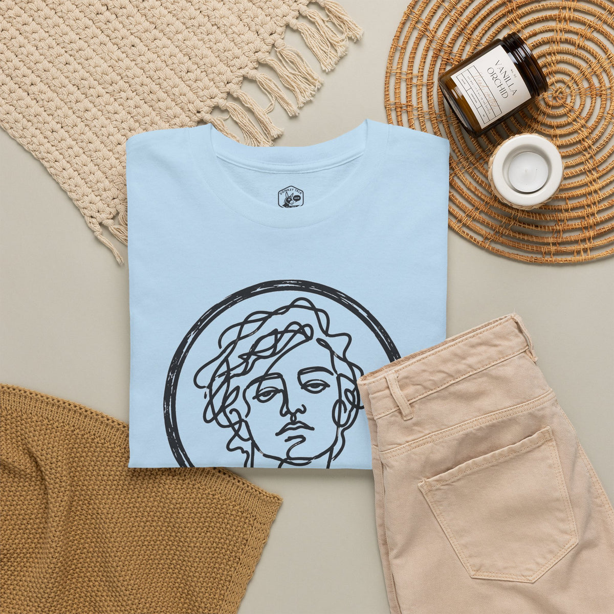 Know Thyself Unfiltered Line Art T-shirt – Donkey Talk graphic tee