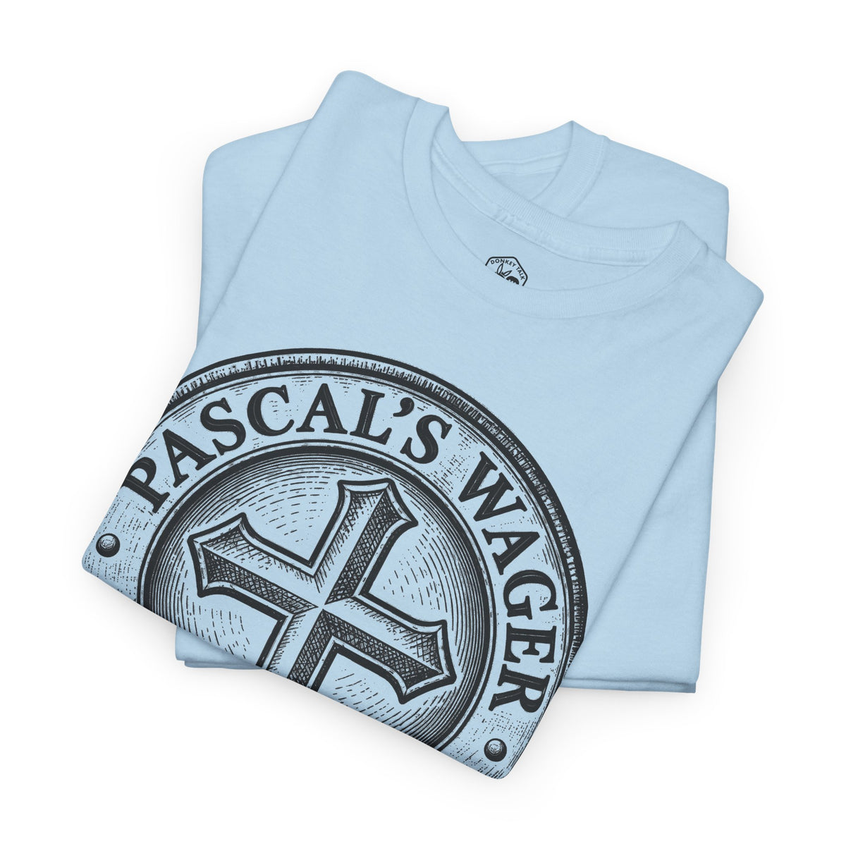 Pascal's Wager All In on God Coin T-shirt – Donkey Talk graphic tee