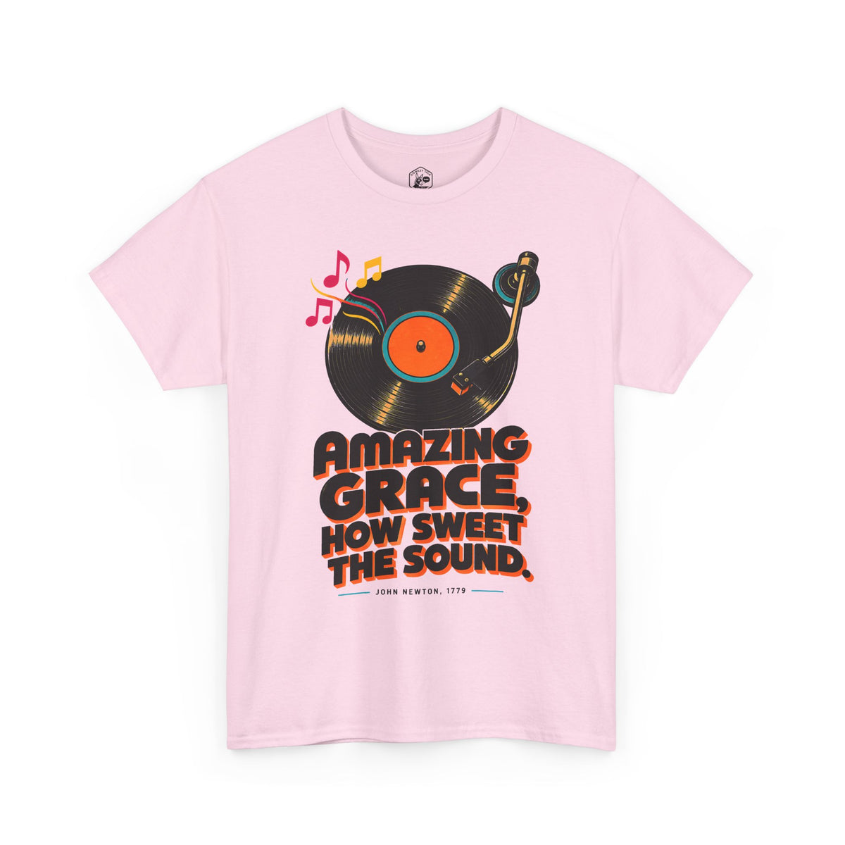 Camiseta de vinilo de Amazing Grace | Camiseta del himno de John Newton