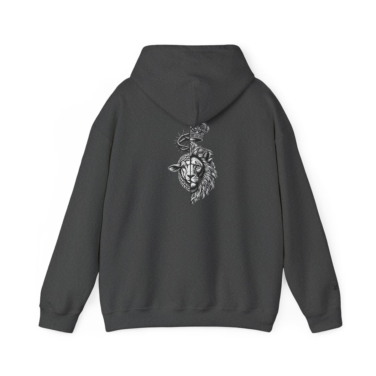Sweat à capuche unisexe Heavy Blend™ Le Lion et l'Agneau - Sweat-shirt à symbolique spirituelle
