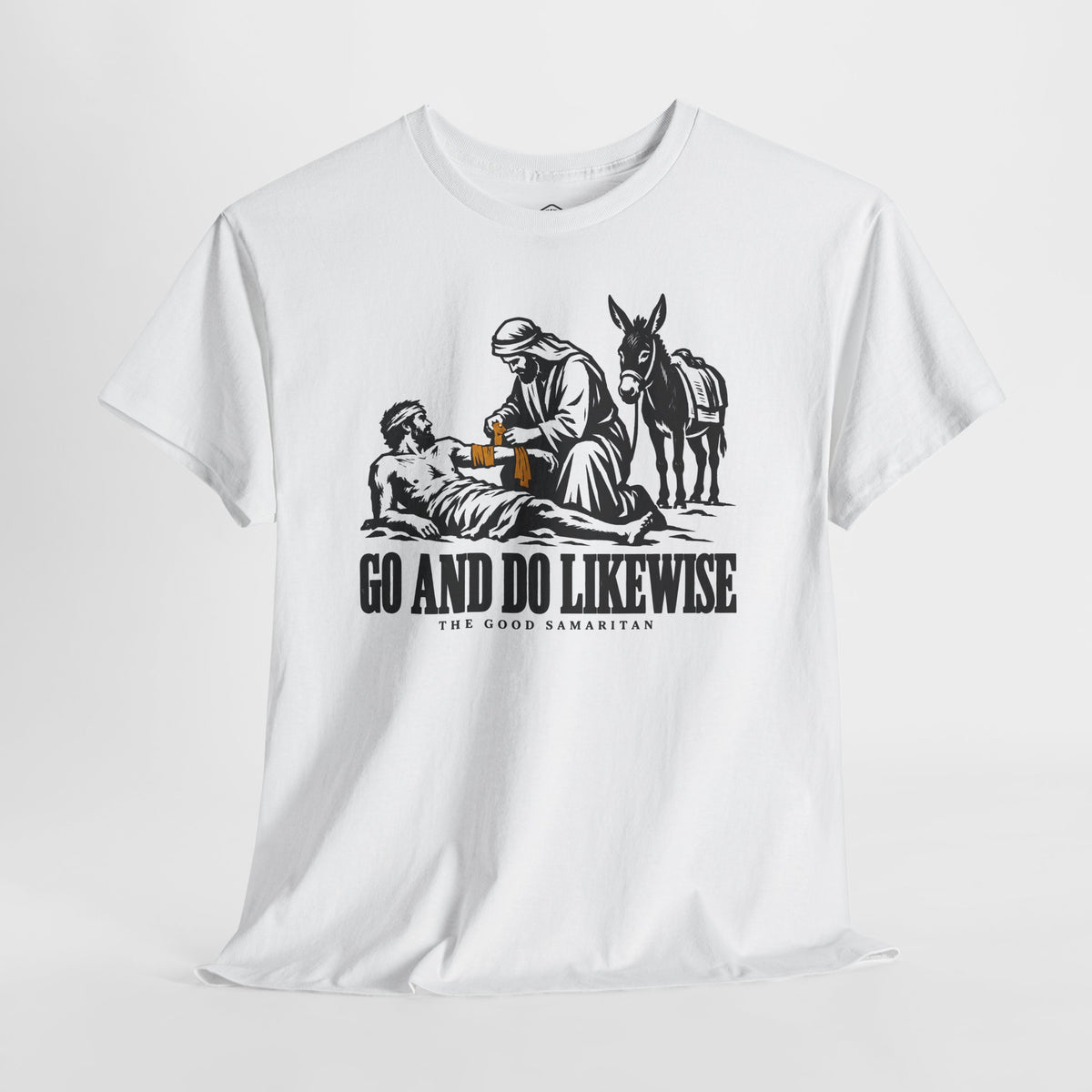 The Good Samaritan Go and Do Likewise T-shirt – Donkey Talk graphic tee