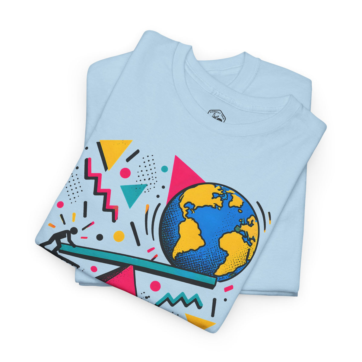 Archimedes Lever Memphis T-shirt – Donkey Talk graphic tee