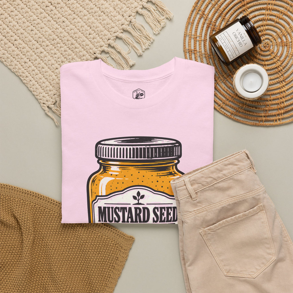 Mustard Seed Faith Small But Mighty T-Shirt | Matthew 17:20 Christian Tee