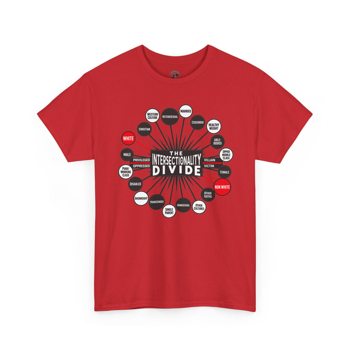 Camiseta gráfica The Intersectionality Divide | Camiseta unisex con mensaje