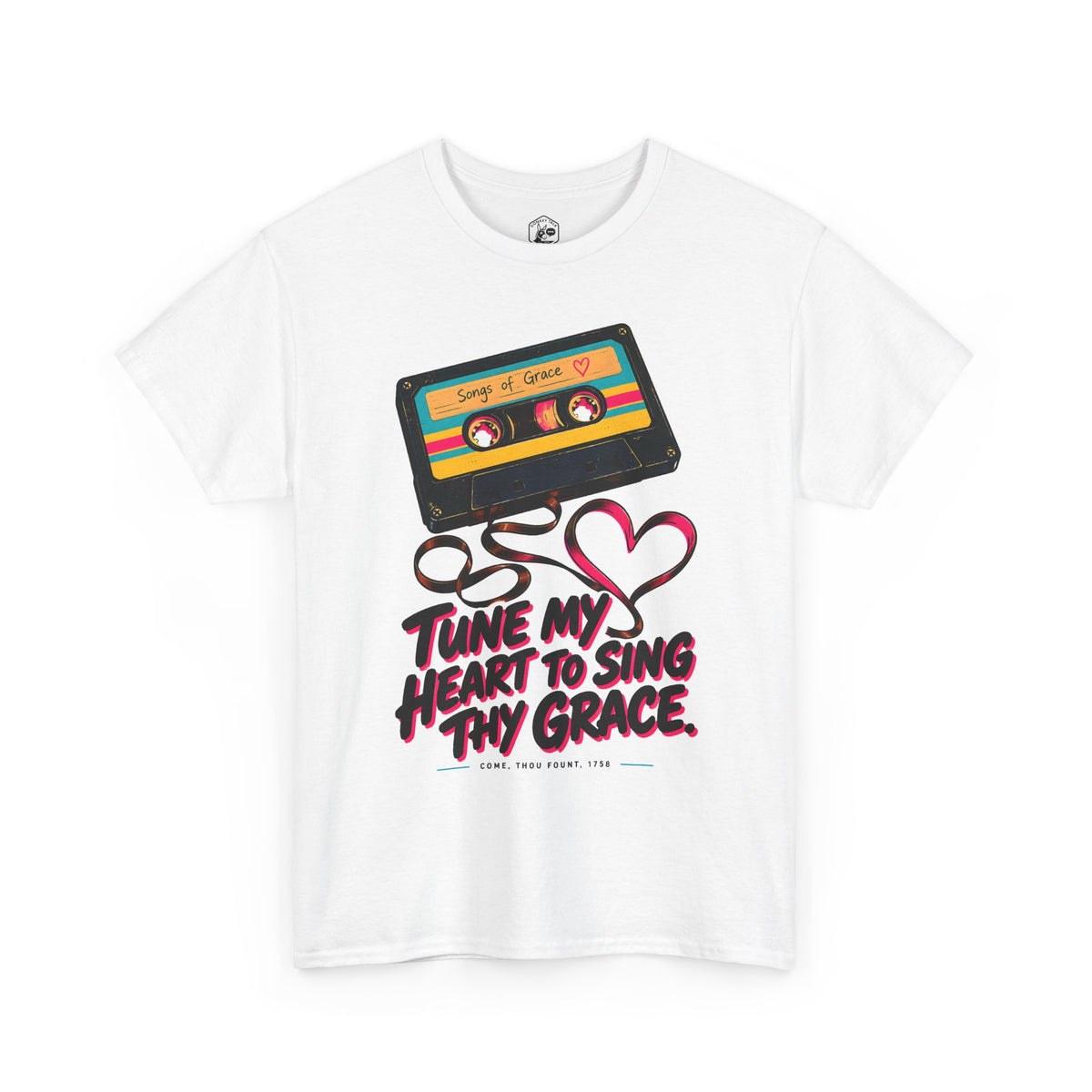 Tune My Heart Cassette T-shirt – Donkey Talk graphic tee