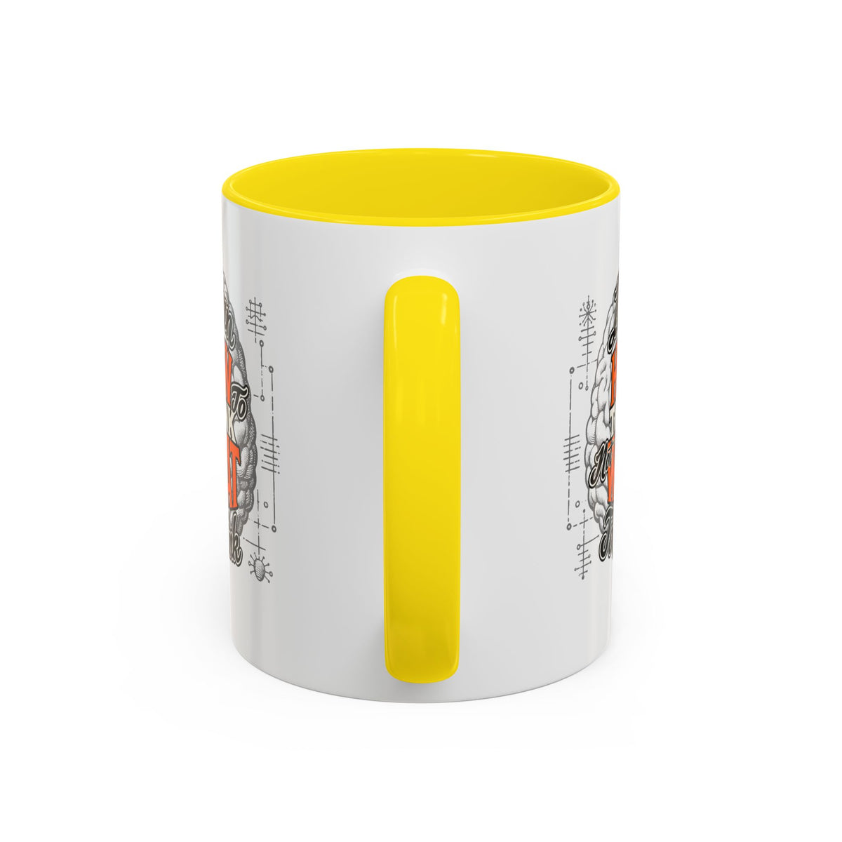 Taza de café con acento: "Aprende a pensar, no qué pensar", taza con frase inspiradora