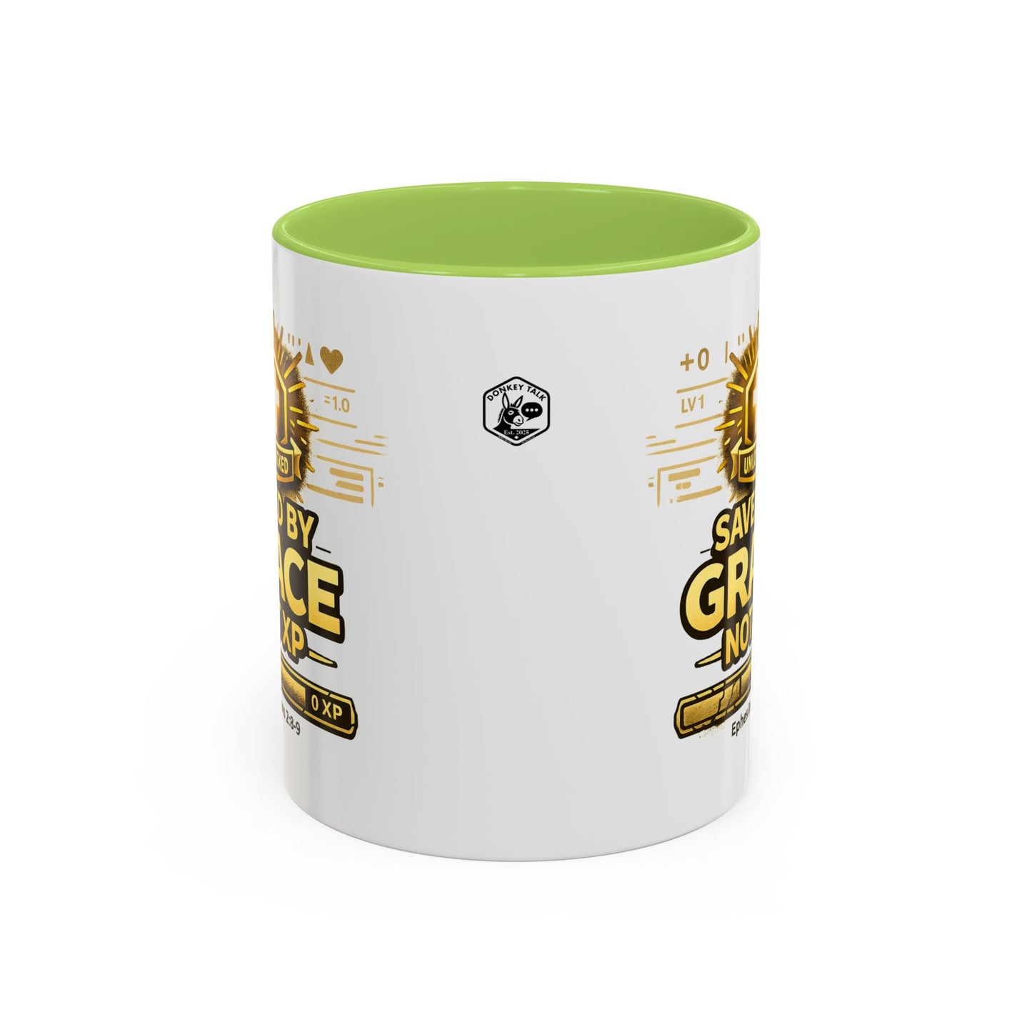 Saved by Grace Coffee Mug — Christian Gamer "Not XP" 11/15oz Accent Mug