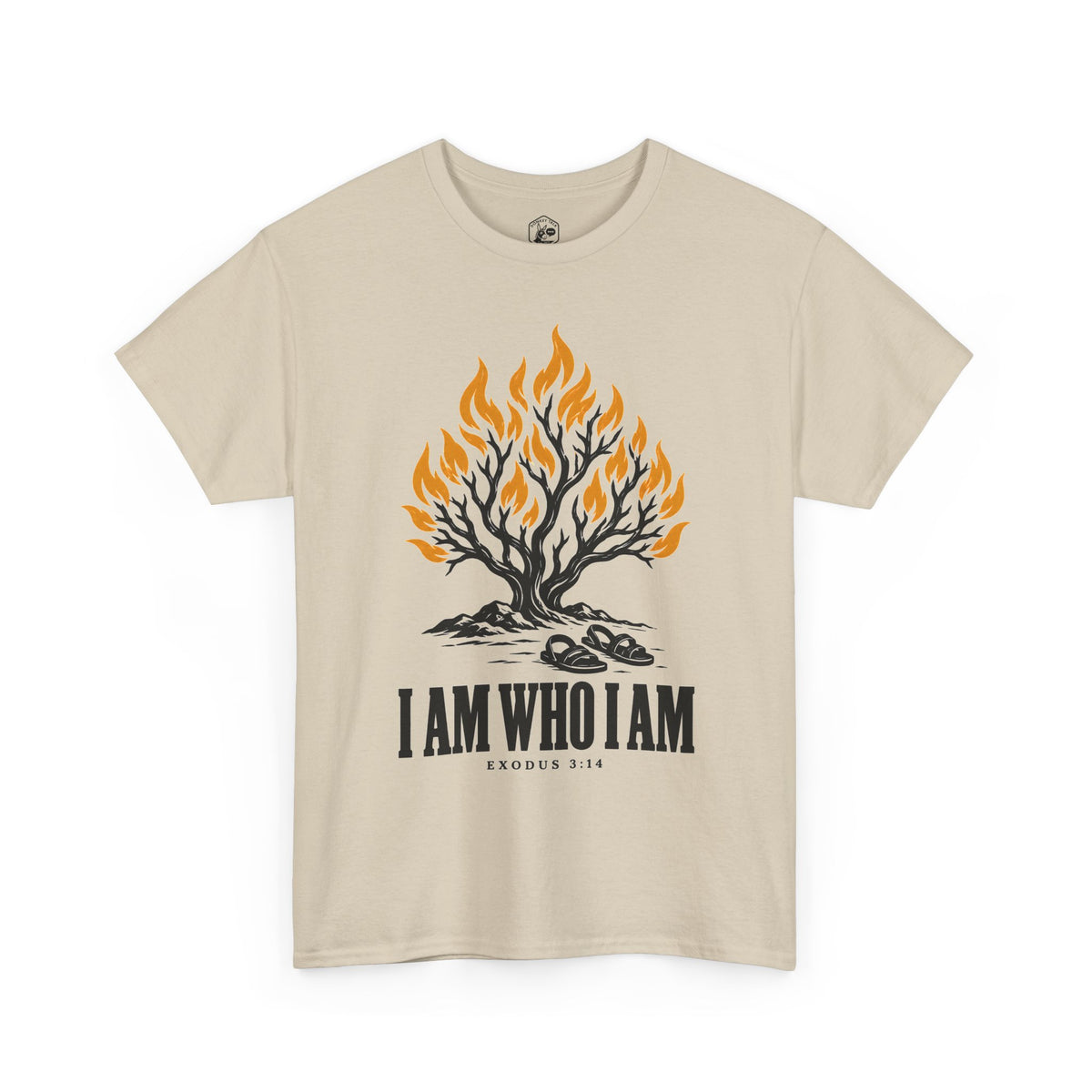 I Am Who I Am Burning Bush T-shirt – Donkey Talk graphic tee