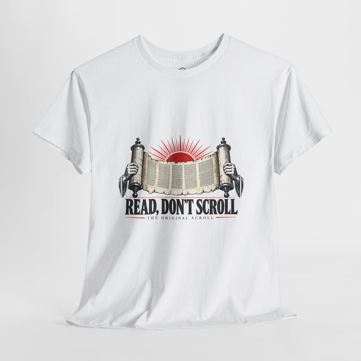 Read, Don't Scroll T-Shirt | The Original Scroll Book Lover Tee