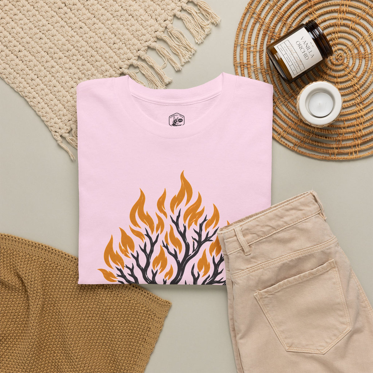 I Am Who I Am Burning Bush T-shirt – Donkey Talk graphic tee