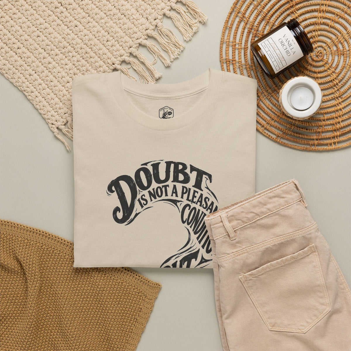 Doubt Is Not a Pleasant Condition Voltaire T-shirt – Donkey Talk graphic tee