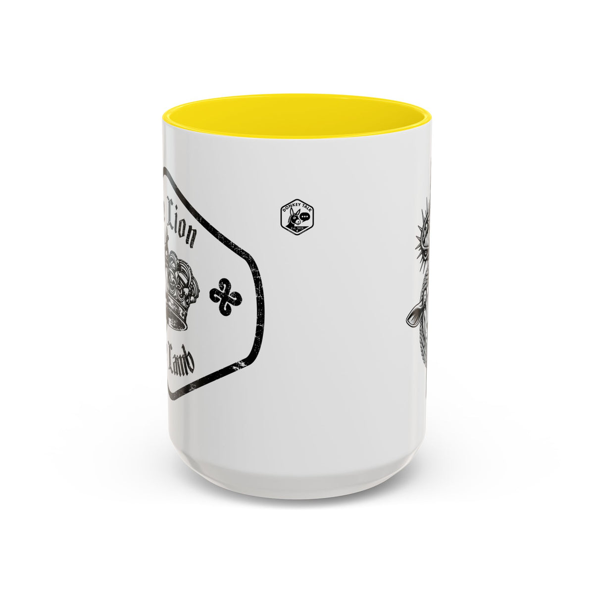 Lion & Lamb Religious Accent Coffee Mug — Crown of Thorns Christian Gift (11/15oz)