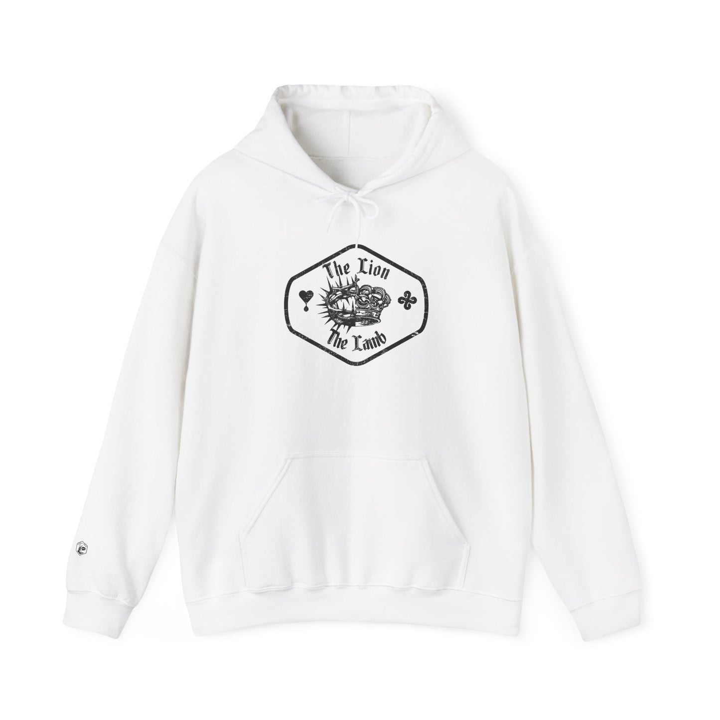 The Lion and The Lamb Unisex Heavy Blend™ Hoodie - Spiritual Symbolism Sweatshirt