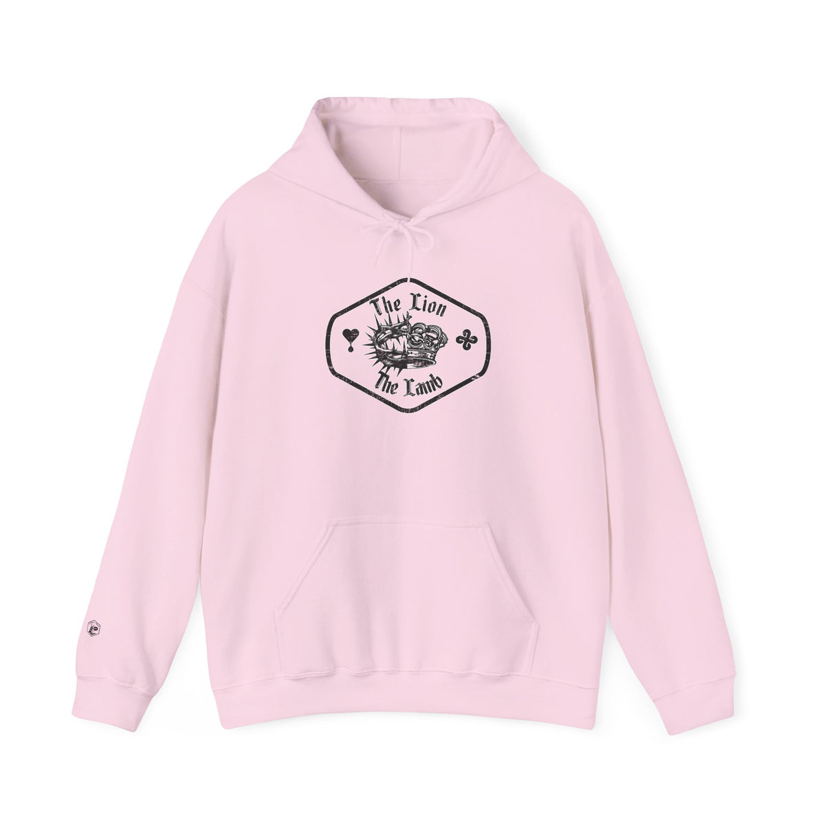 Sweat à capuche unisexe Heavy Blend™ Le Lion et l'Agneau - Sweat-shirt à symbolique spirituelle