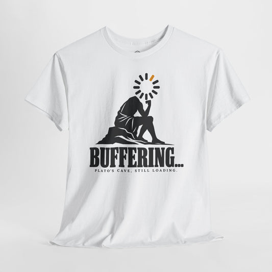 Buffering Plato's Cave T-shirt – Donkey Talk graphic tee