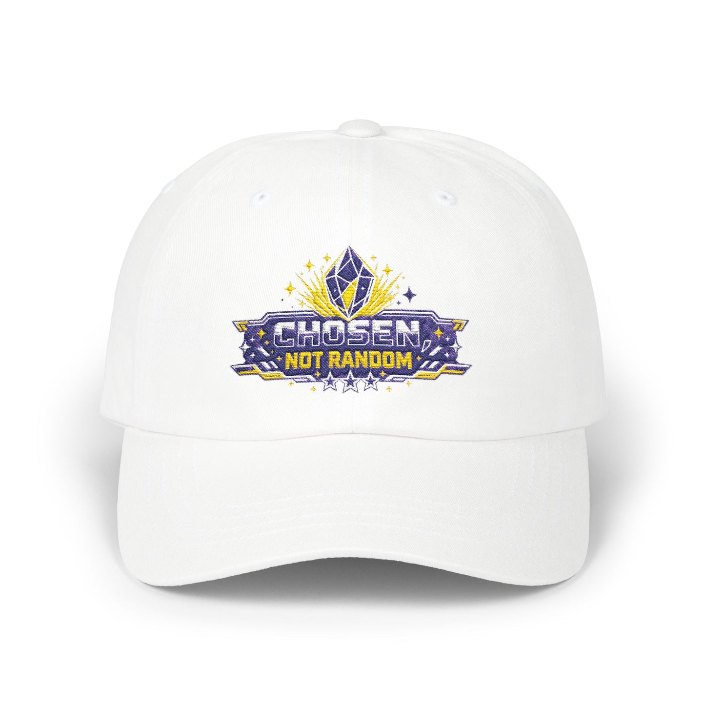 Dad Cap — “Chosen Not Random” Embroidered Inspirational Baseball Hat