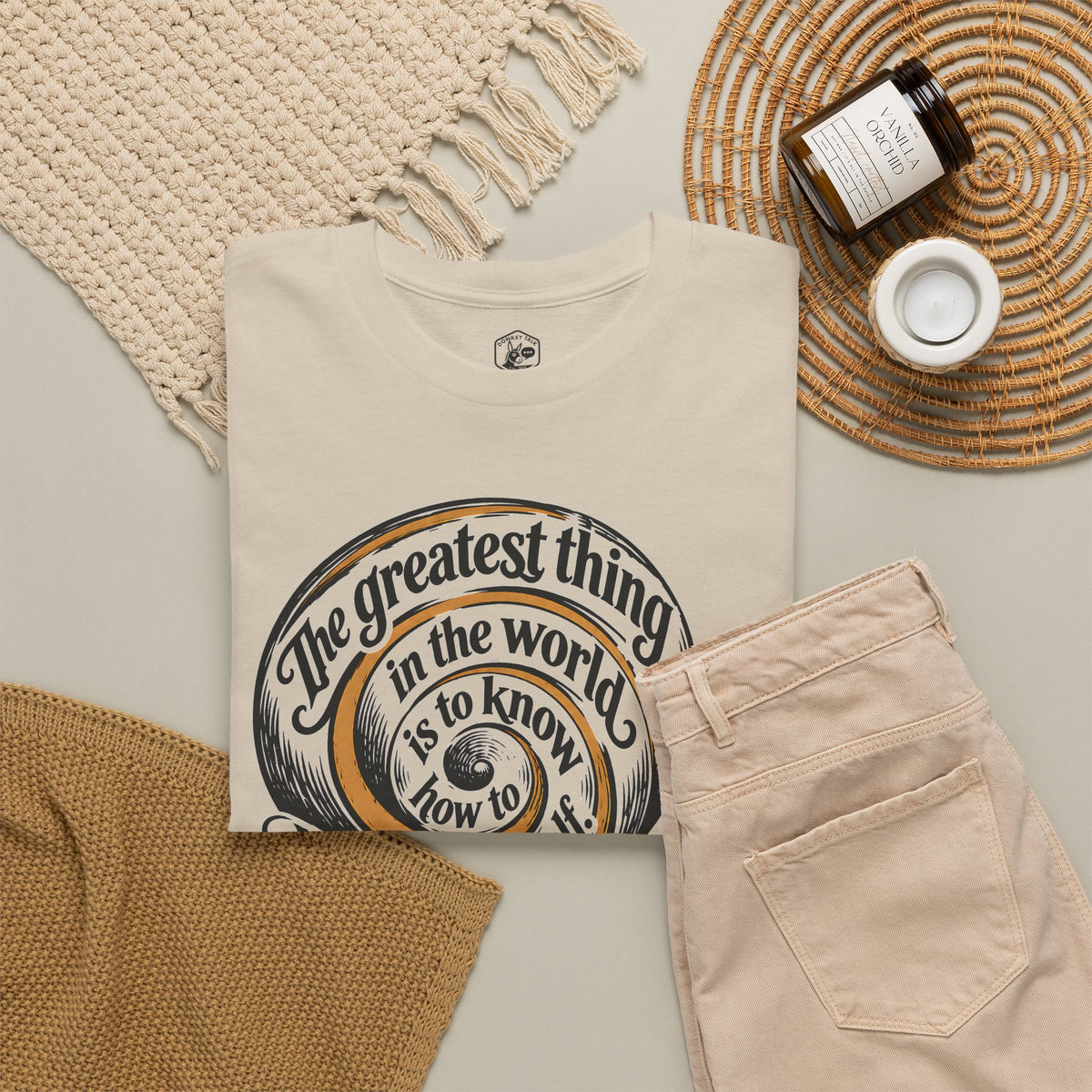 Belong to Oneself Snail Spiral T-shirt – Donkey Talk graphic tee