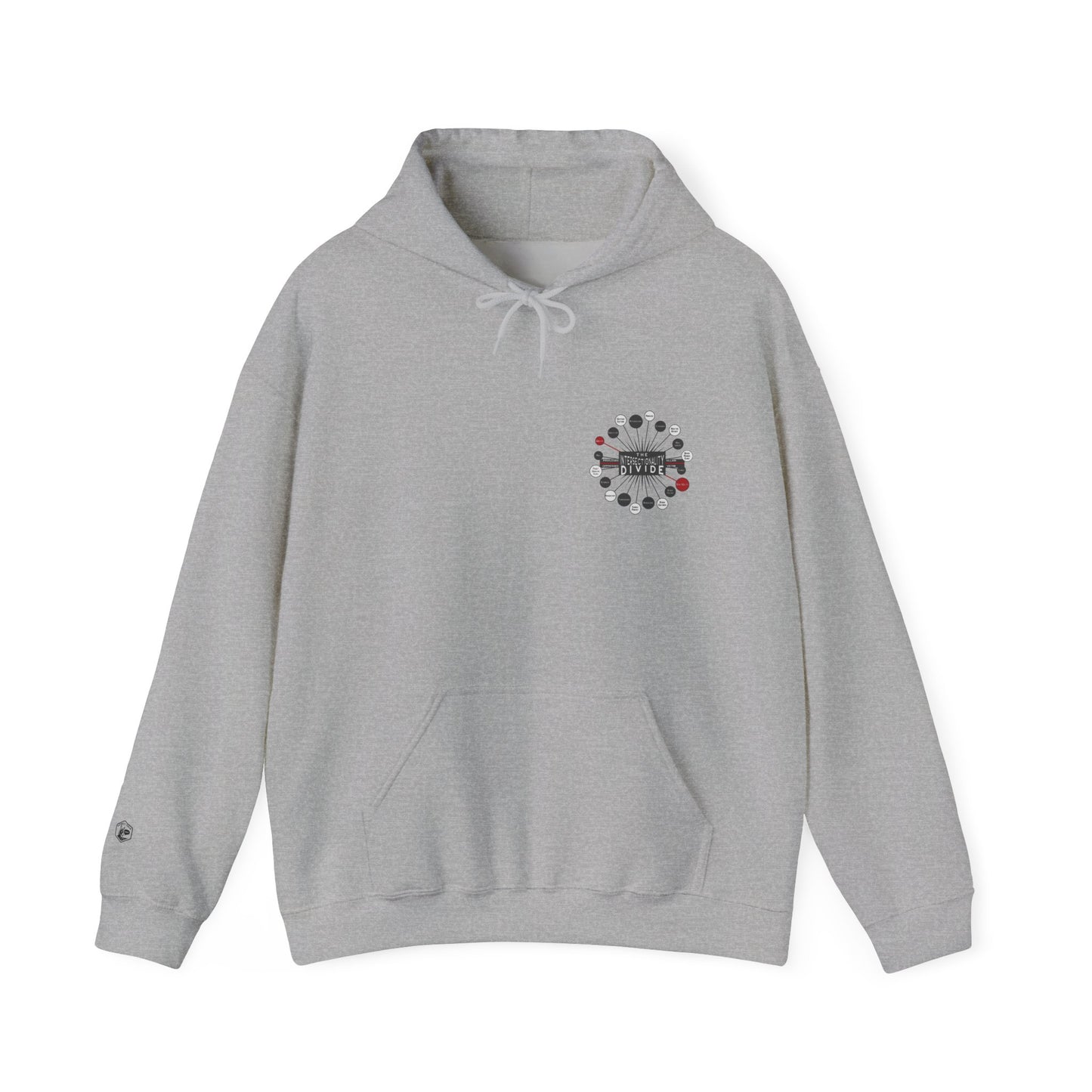 Hooded Sweatshirt - Intersectionality Divide Design | Cozy and Thought-Provoking Wear