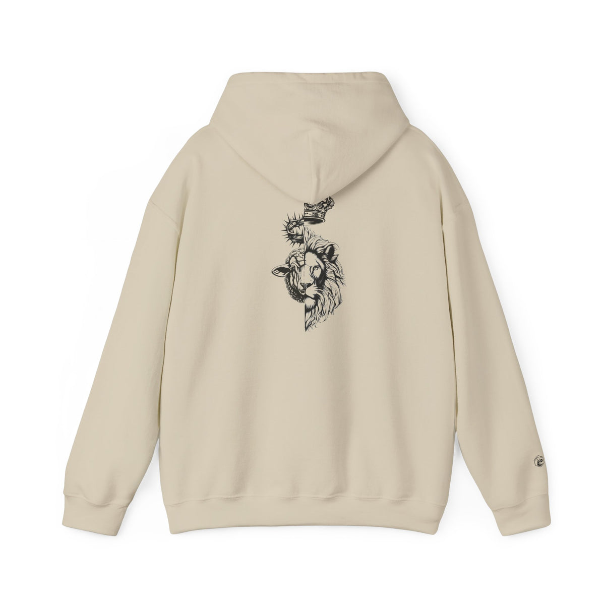 The Lion and The Lamb Unisex Heavy Blend™ Hoodie - Spiritual Symbolism Sweatshirt
