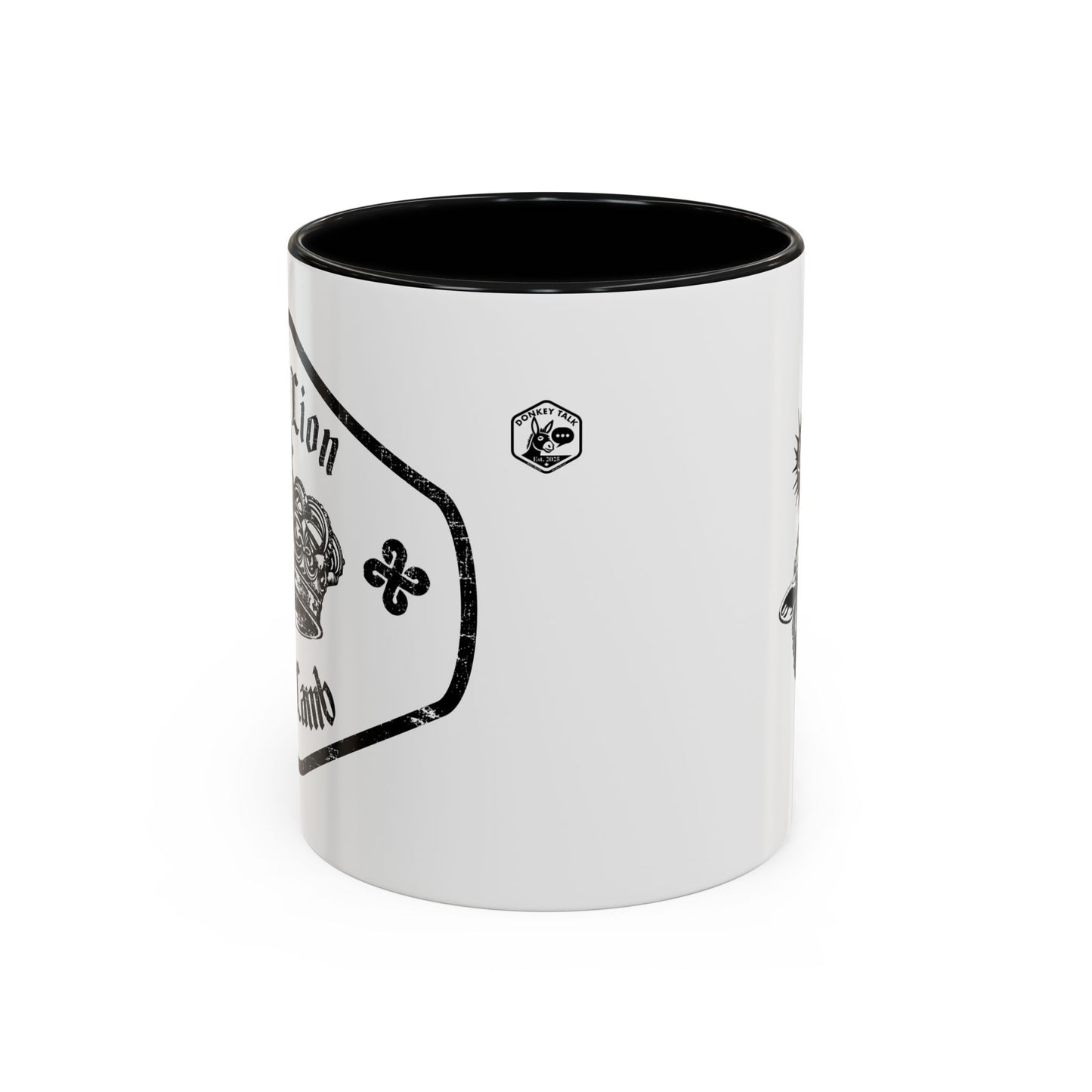 Lion & Lamb Religious Accent Coffee Mug — Crown of Thorns Christian Gift (11/15oz)