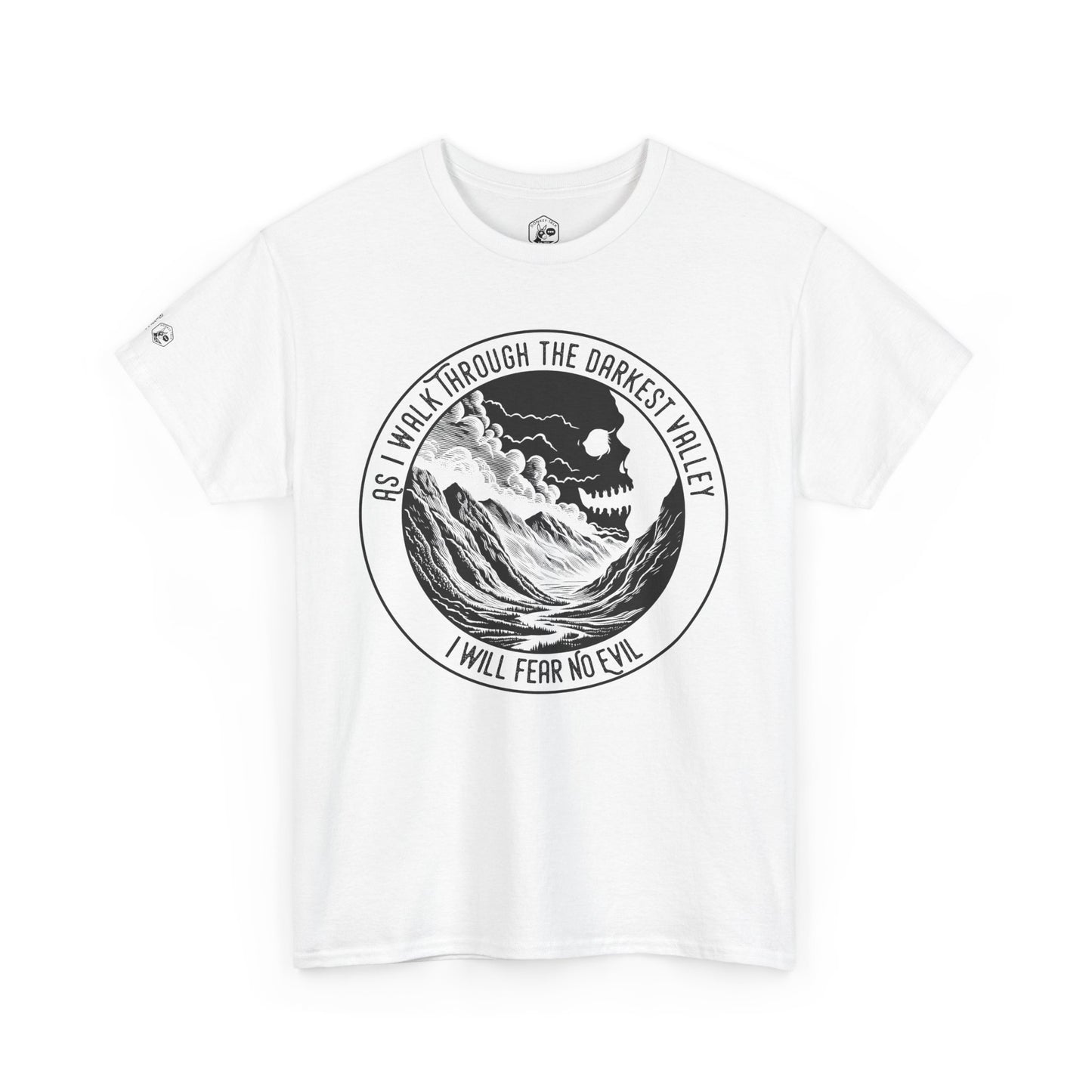 Unisex Heavy Cotton Tee - Fear No Evil Graphic T-Shirt